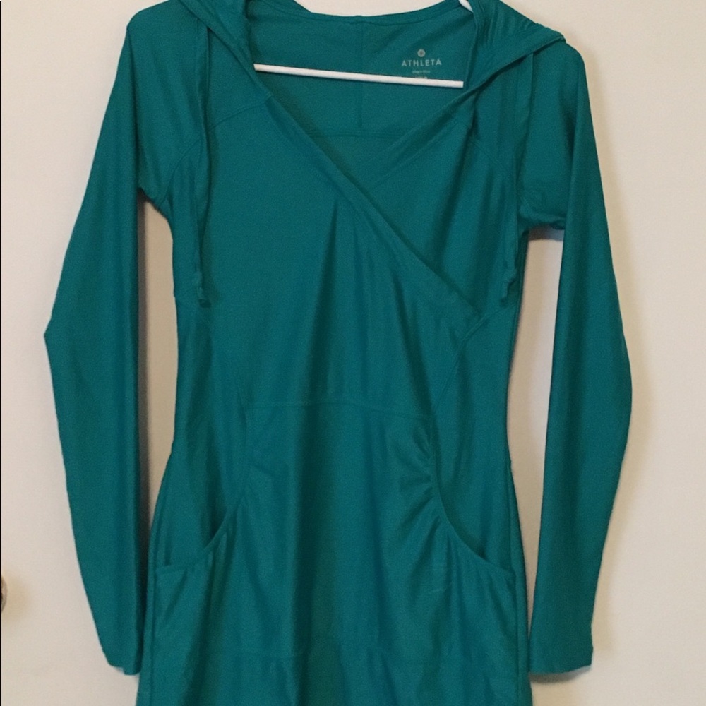 Athleta Hoodie Tunic Top